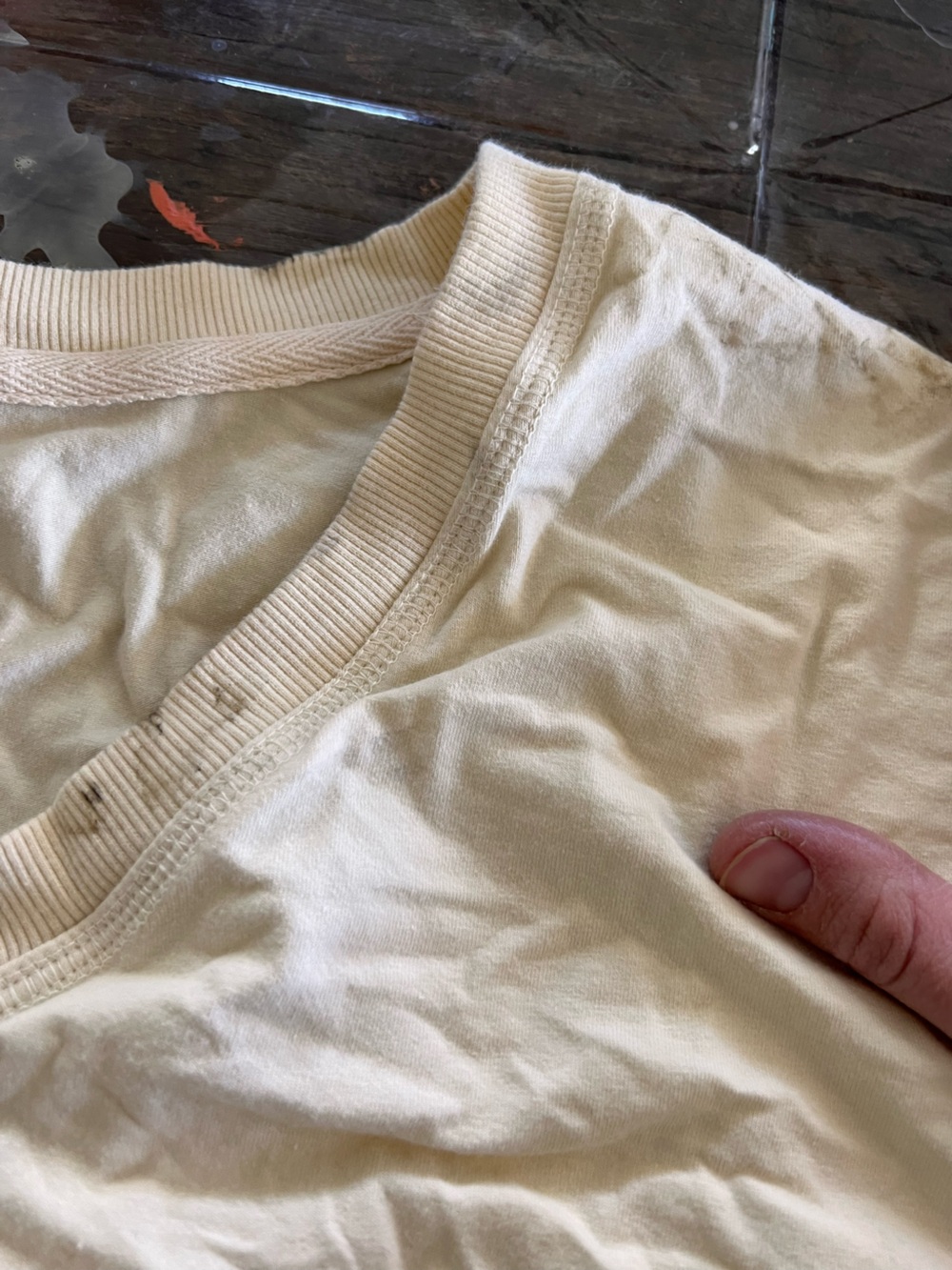 Free People Cream V-Neck Drawstring Tunic - Picture 8 of 11